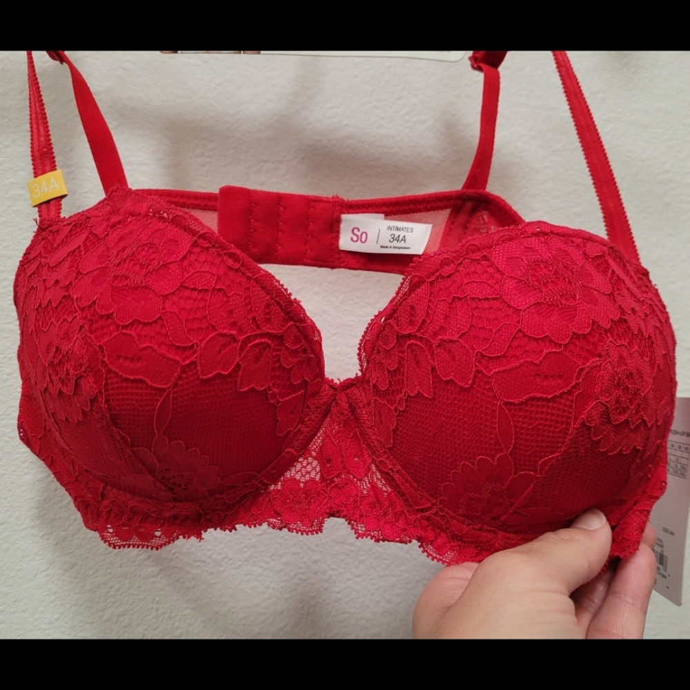 NWT So Red Push-Up Bra